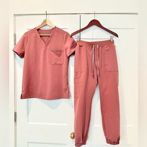 FIGS mauve - Zamora joggers scrunch ankle